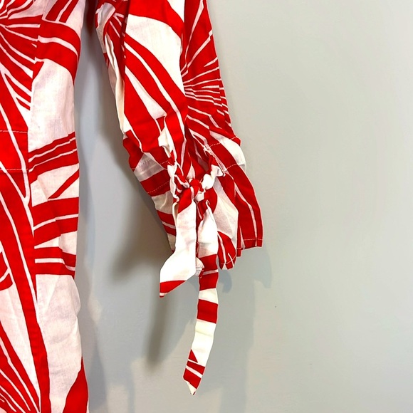 Tommy Bahama Women's Cover Up Tropical Floral Coral/Red Bathing Size Small - Picture 6 of 8